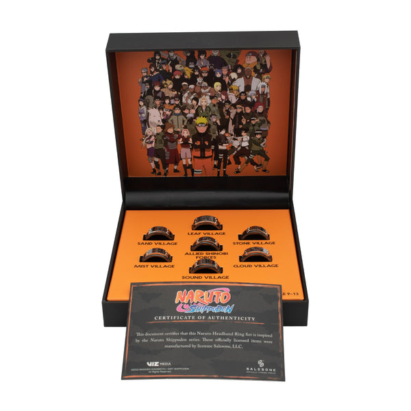 Naruto Shinobi Headband Ring Set