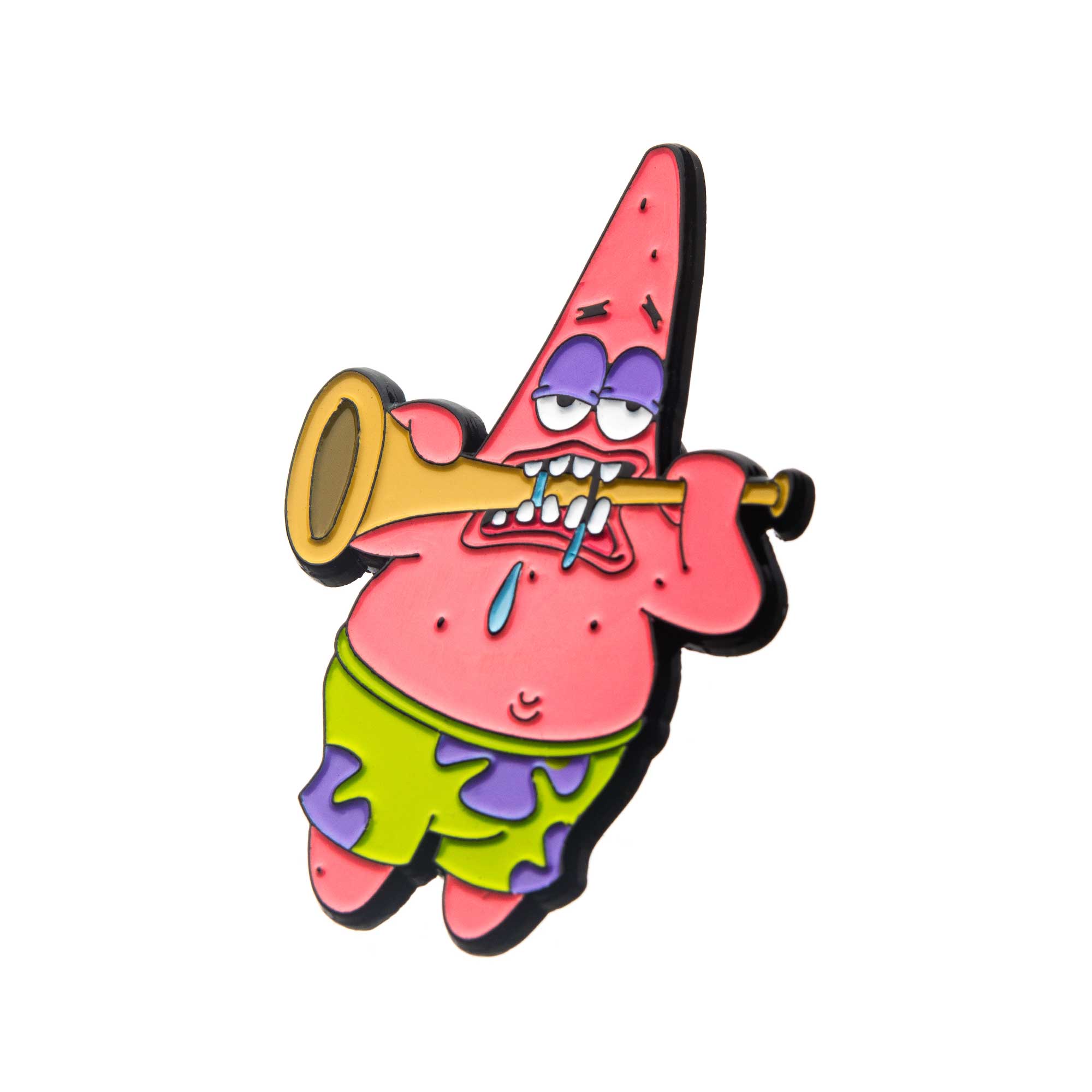 Patrick Playing the Trumpet Lapel Pin - Jewelry Brands Shop