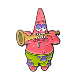 Patrick Playing the Trumpet Lapel Pin - Jewelry Brands Shop