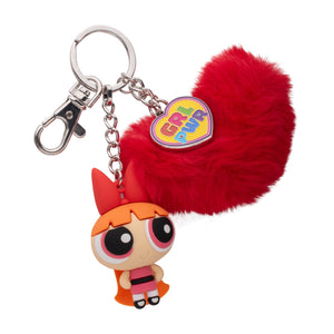 Power Puff Girls Blossom with Pom Pom Multi Charm Keychain - Jewelry Brands Shop