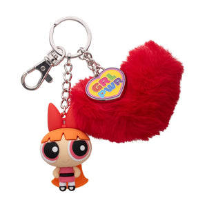 Power Puff Girls Blossom with Pom Pom Multi Charm Keychain - Jewelry Brands Shop