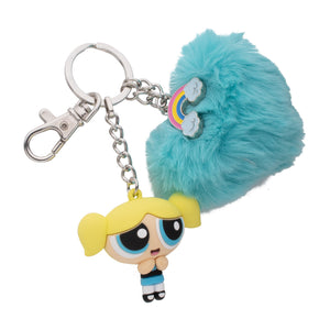 Power Puff Girls Bubbles with Pom Pom Multi Charm Keychain - Jewelry Brands Shop