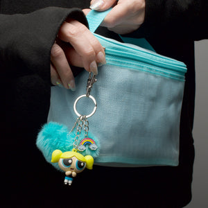 Power Puff Girls Bubbles with Pom Pom Multi Charm Keychain - Jewelry Brands Shop