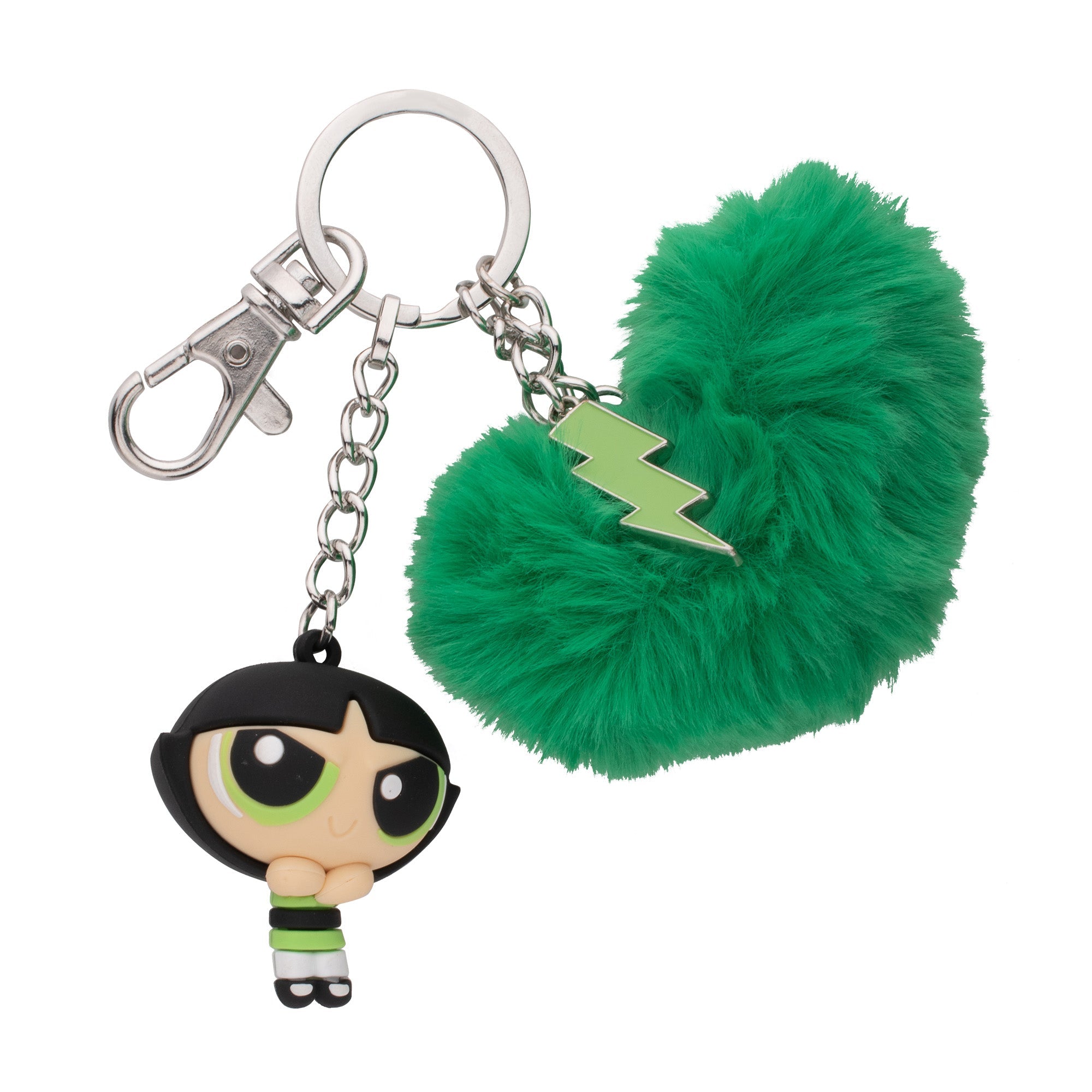 Power Puff Girls Buttercup with Pom - pom Multi Charm Keychain - Jewelry Brands Shop