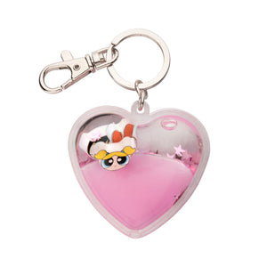 Power Puff Girls Charms & Glitter Shaker Keychain - Jewelry Brands Shop