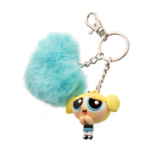 The Powerpuff Girls Bubbles with Pom Pom Keychain