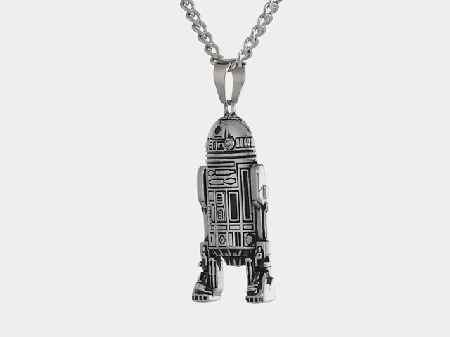 Star Wars Stainless Steel R2-D2 Pendant Necklace