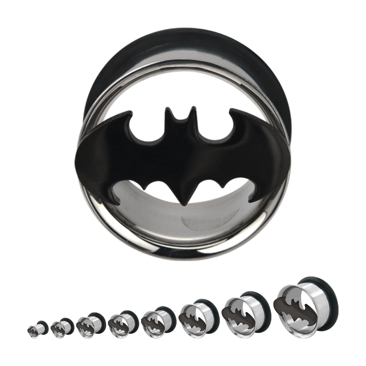 DC Comics Cut Out Batman Logo Single Flared Plug