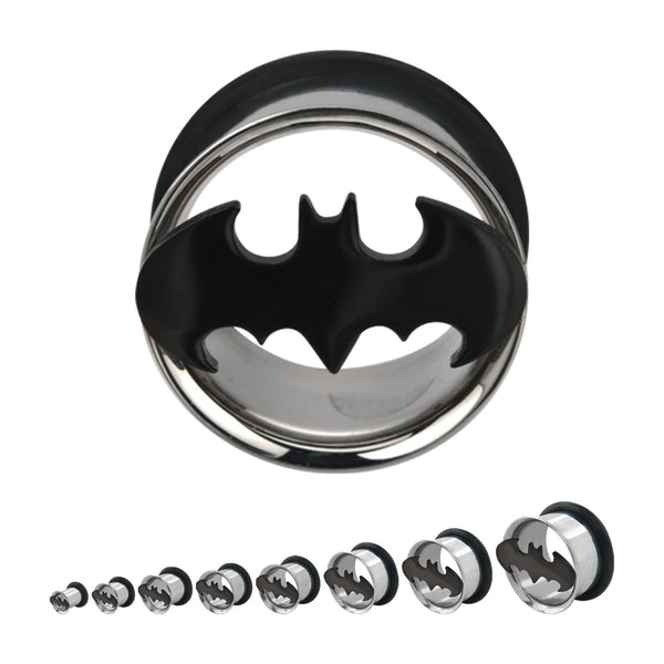 DC Comics Cut Out Batman Logo Single Flared Plug