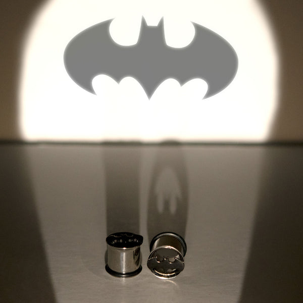 DC Comics Cut Out Batman Logo Single Flared Plug