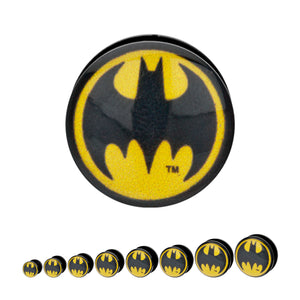 DC Comics Rounded Batman Logo Acrylic Screw Fit Plug