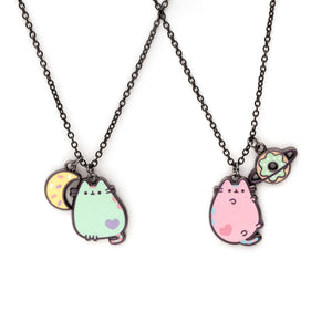 Pusheen Space Best Friends Necklace Set