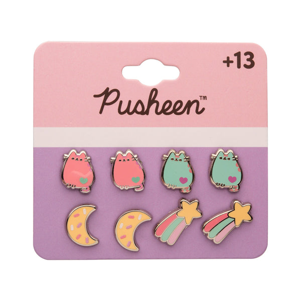 Pusheen Space Stud 4pairs Earring Pack