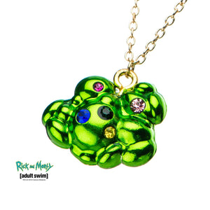 Rick and Morty Fart Multi Gem Pendant Necklace - Jewelry Brands Shop