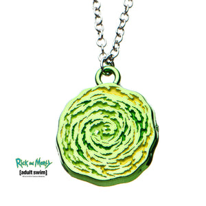 Rick and Morty Portal Spinning Pendant Necklace - Jewelry Brands Shop