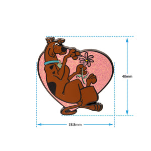 Scooby - Doo Glitter Heart Pin - Jewelry Brands Shop