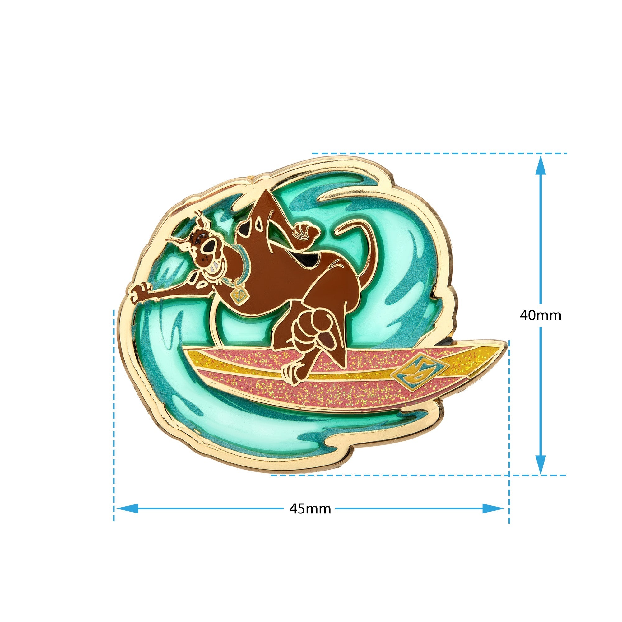 Scooby - Doo Transparent Surfing Pin - Jewelry Brands Shop