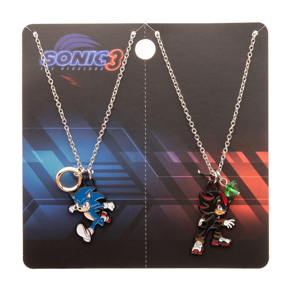 Sonic Movie 3 Shadow Besf of Friends Pendant Necklace Set
