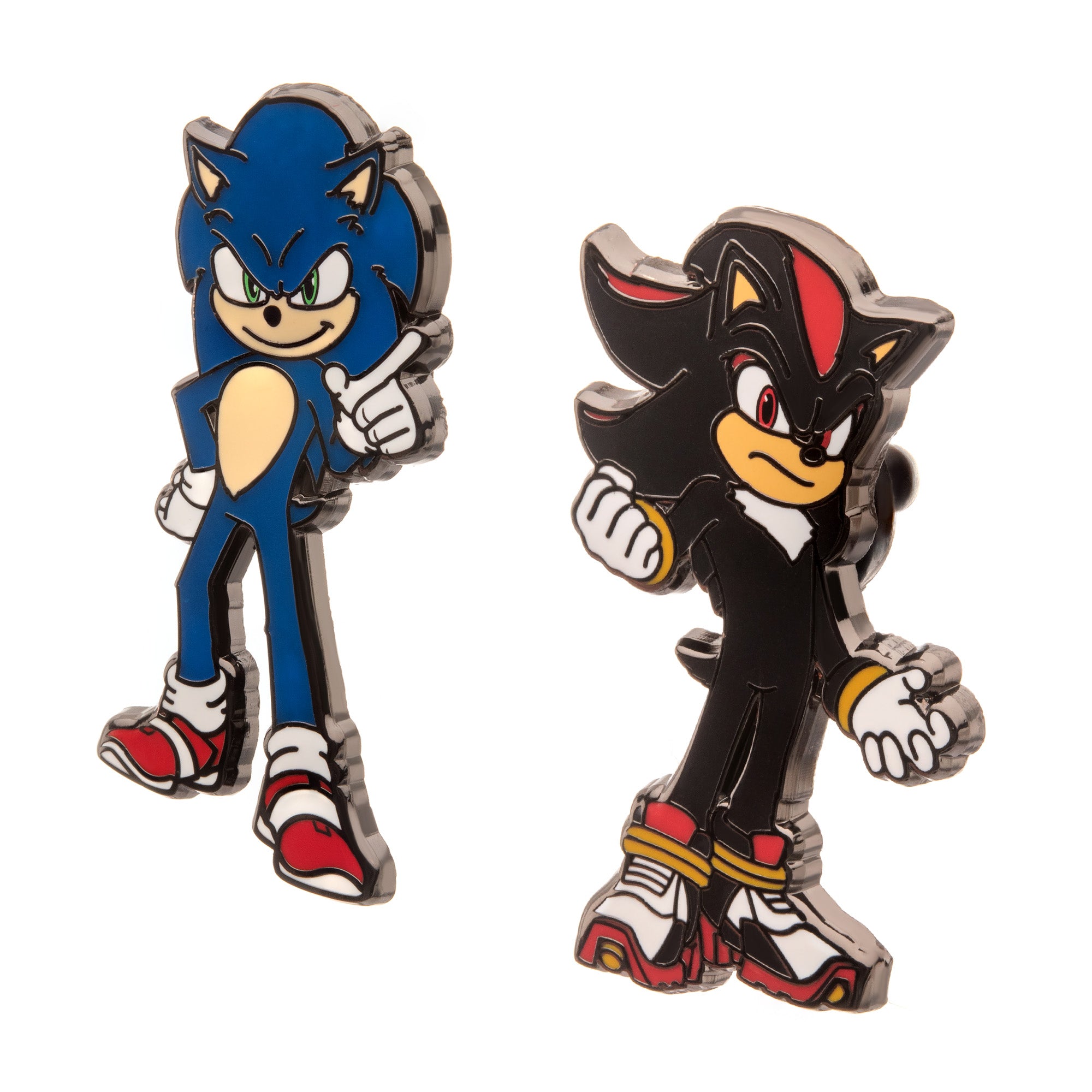 Sonic  and Shadow Best Friends Pin Set