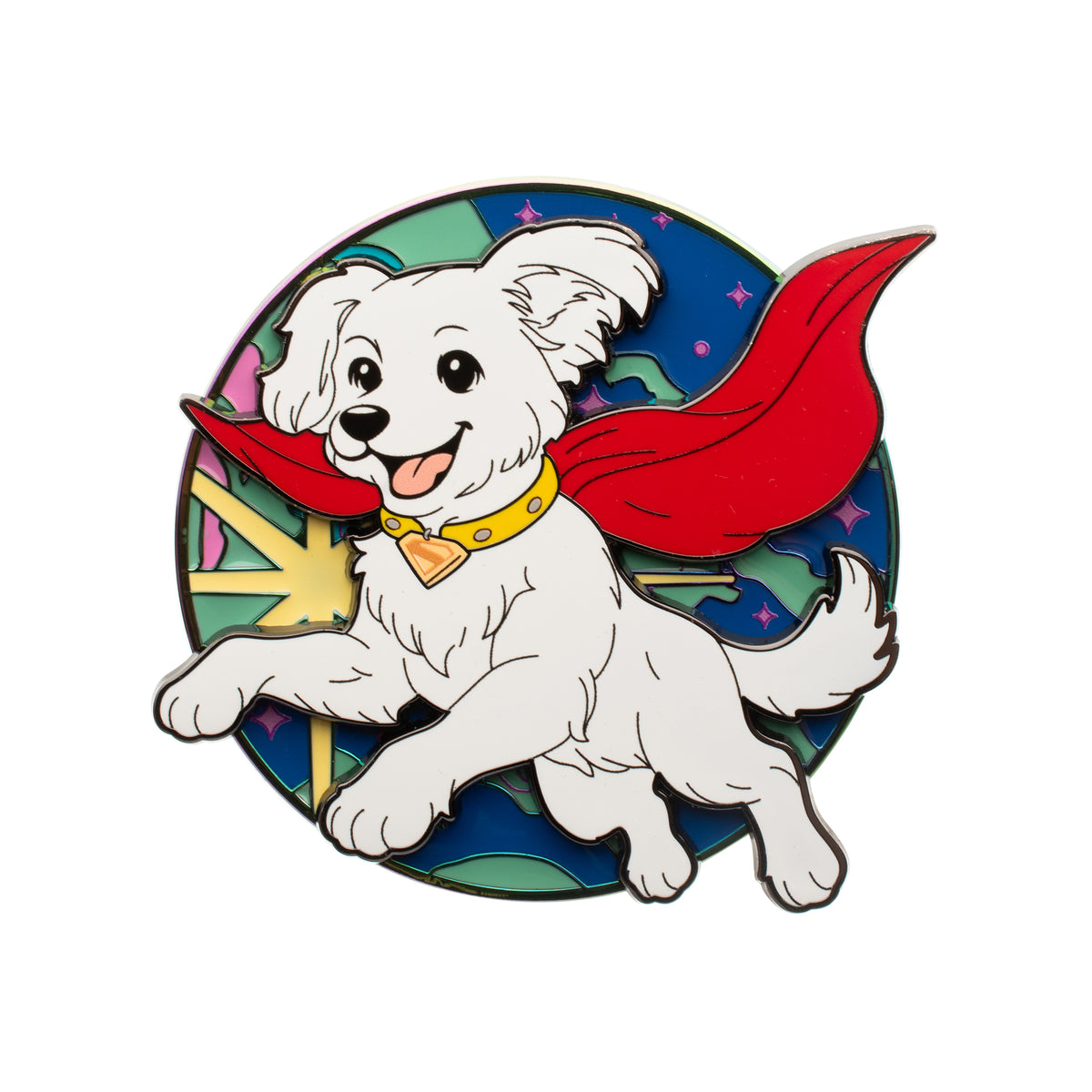 Supergirl Krypto Puppy Layered Pin