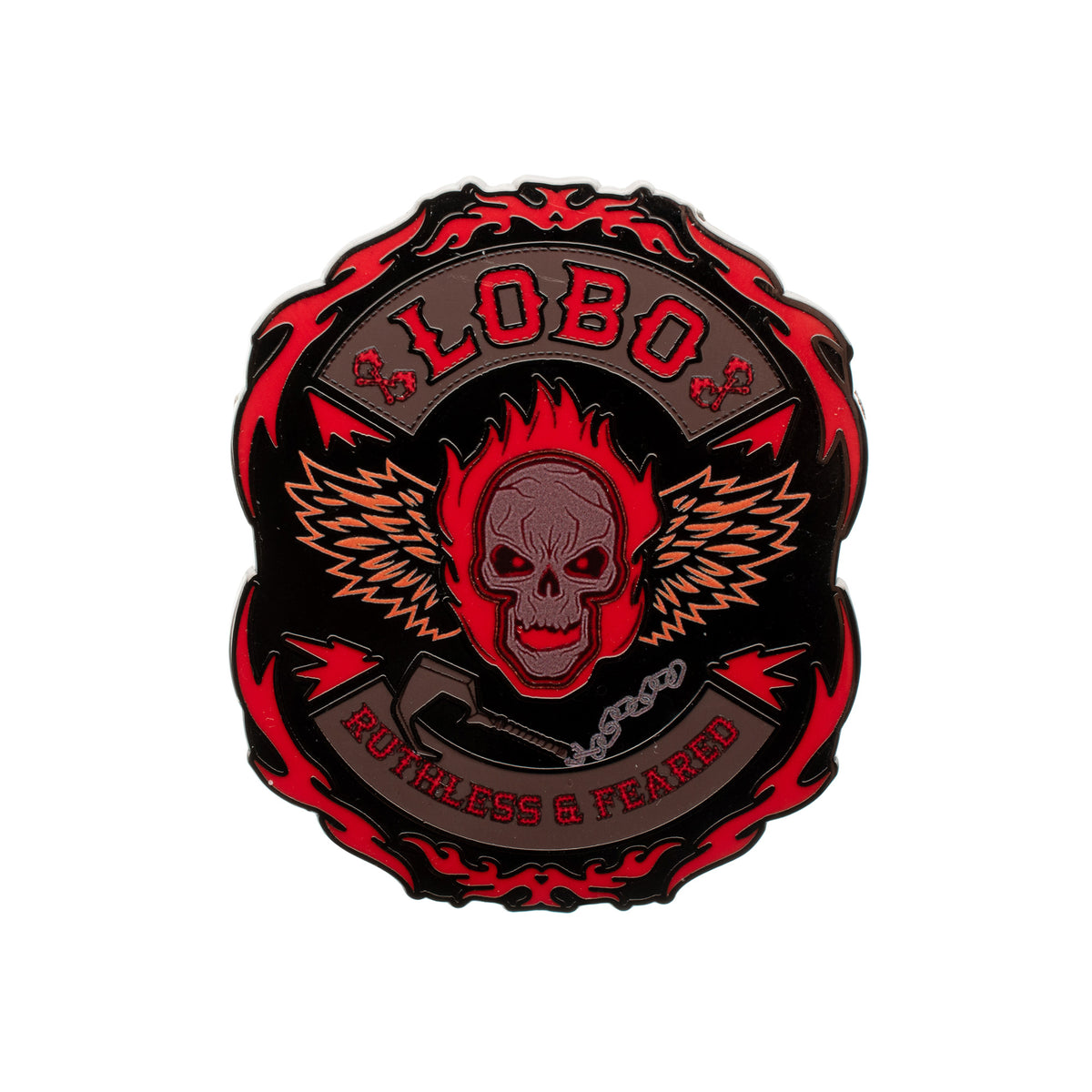Supergirl Lobo Logo Enamel Pin