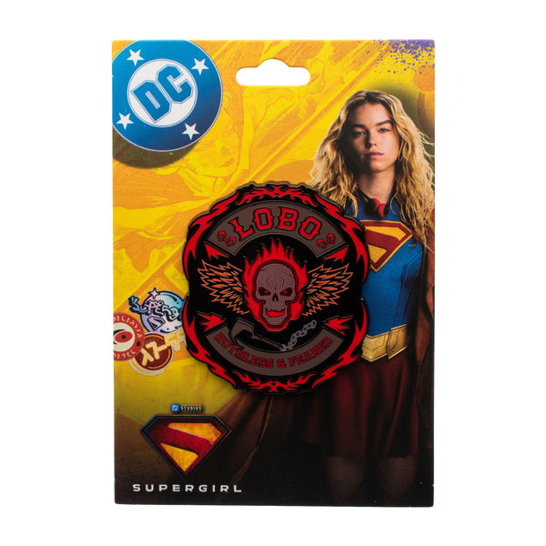 Supergirl Lobo Logo Enamel Pin
