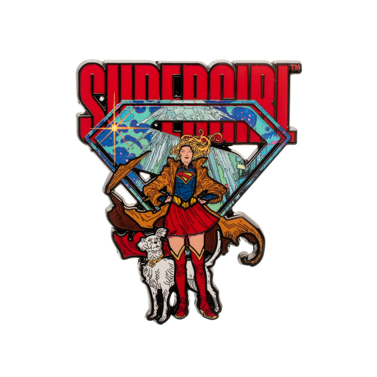 Supergirl & Krypto Enamel Pin