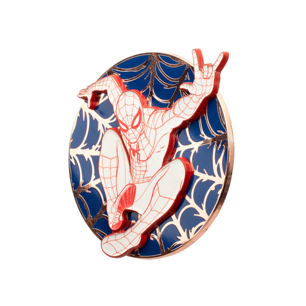 Spider-Man Layered Glow-in-the-Dark Enamel Pin