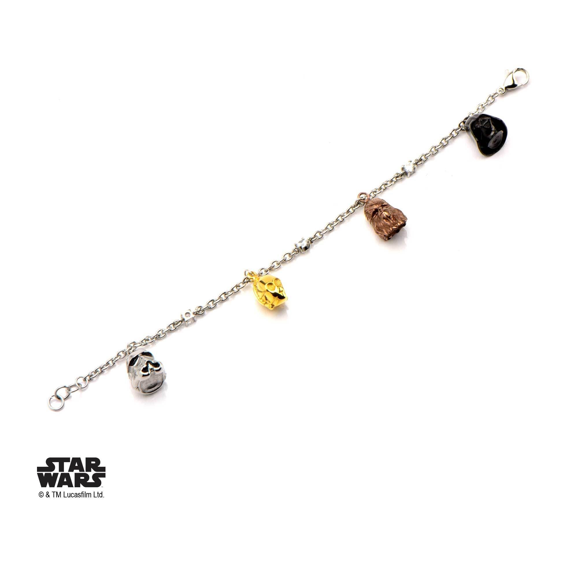 Star Wars 3D Characters Face Charm Tween Bracelet - Jewelry Brands Shop