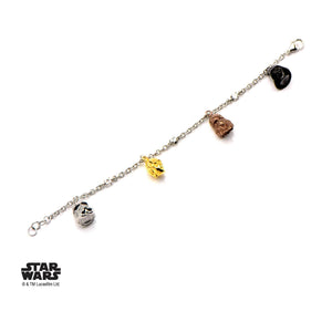 Star Wars 3D Characters Face Charm Tween Bracelet - Jewelry Brands Shop