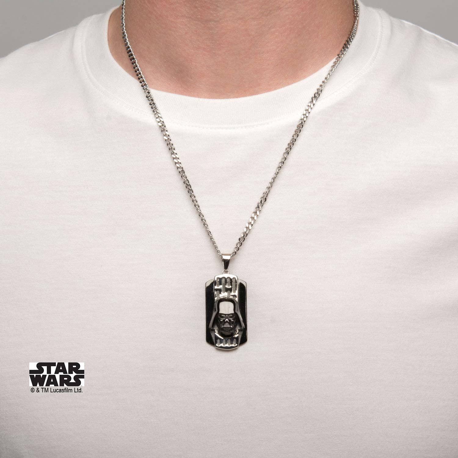 Star Wars 3D Darth Vader Dog Tag Pendant Necklace - Jewelry Brands Shop