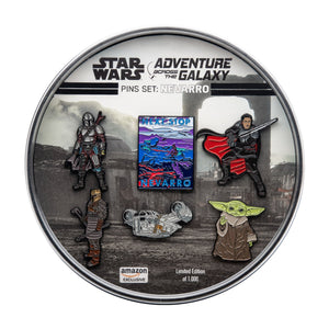 Star Wars Adventure Across The Galaxy: Next Stop Nevarro 6 Enamel Lapel Pin Set. - Jewelry Brands Shop