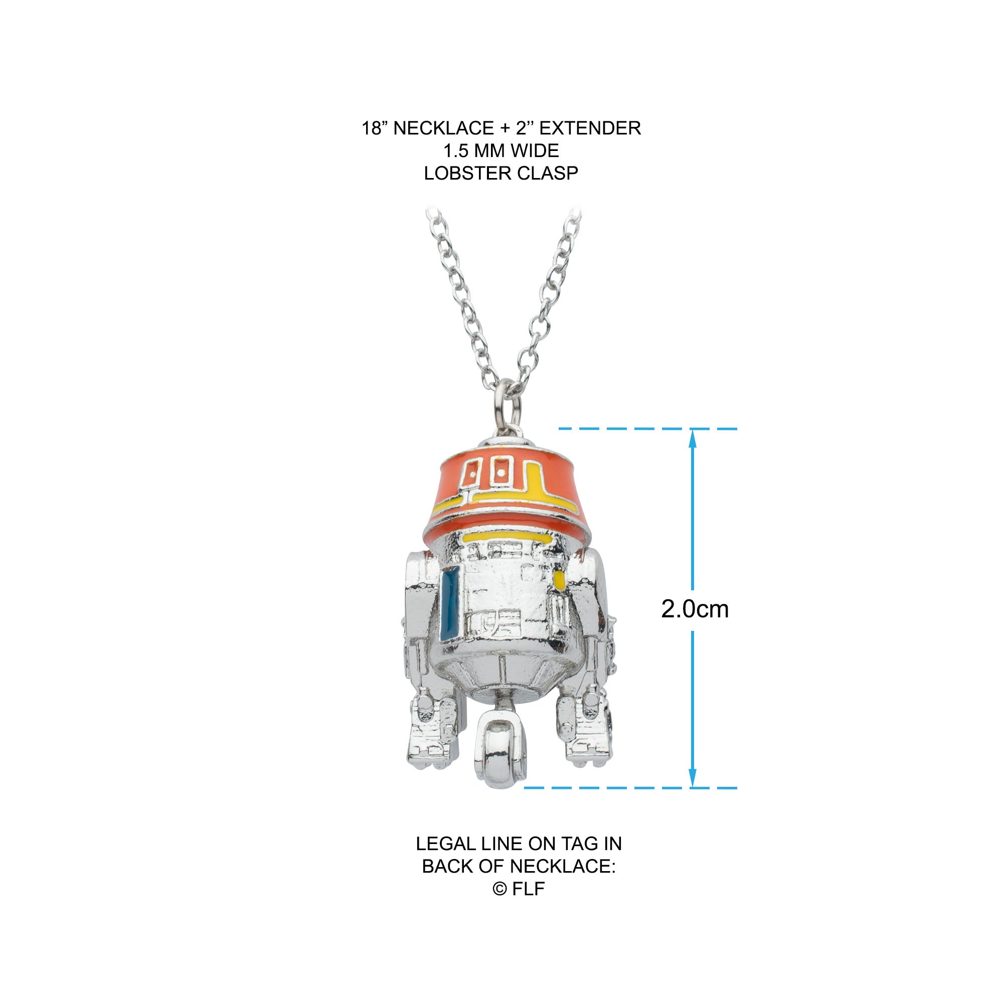 Star Wars Ahsoka 3D Chopper Necklace - Jewelry Brands Shop