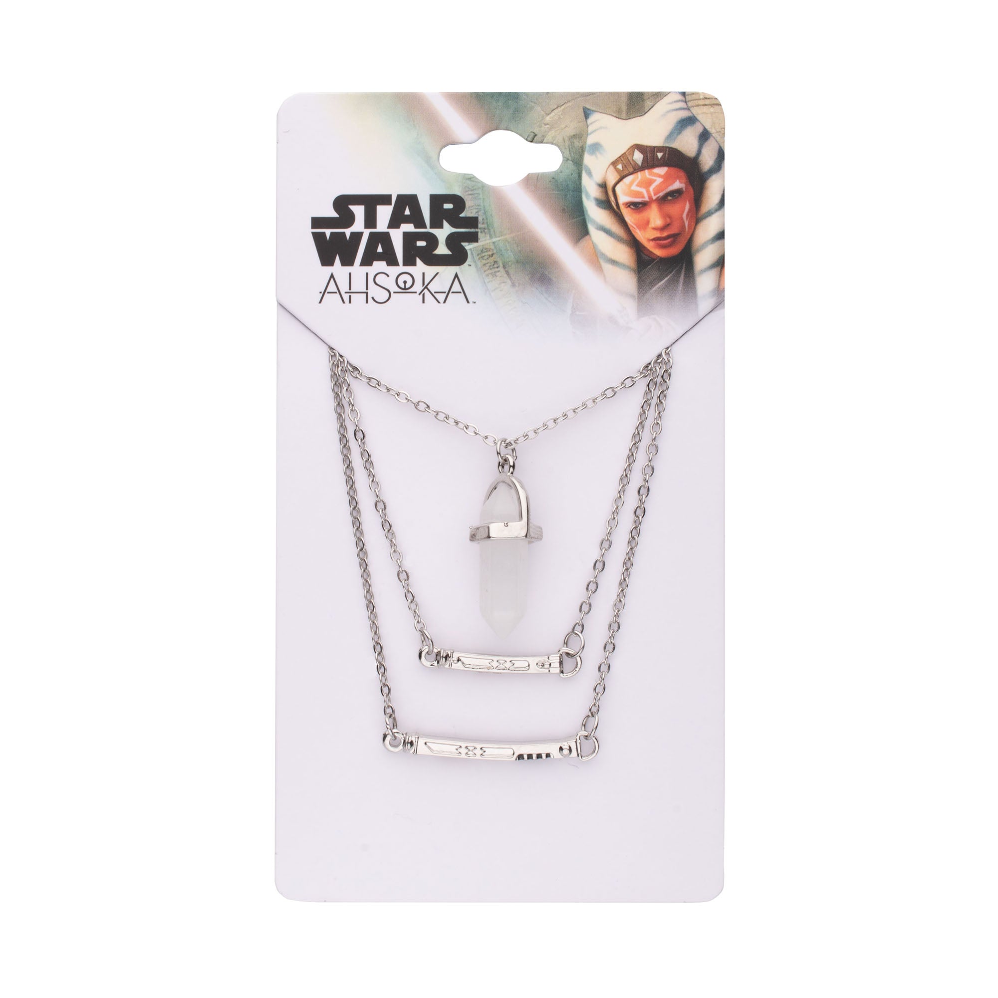 Star Wars Ahsoka 3D LightSaber Tier Necklace - Jewelry Brands Shop