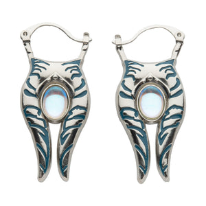 Star Wars Ahsoka Opal 3D Hoops Earrings - Jewelry Brands Shop