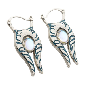 Star Wars Ahsoka Opal 3D Hoops Earrings - Jewelry Brands Shop