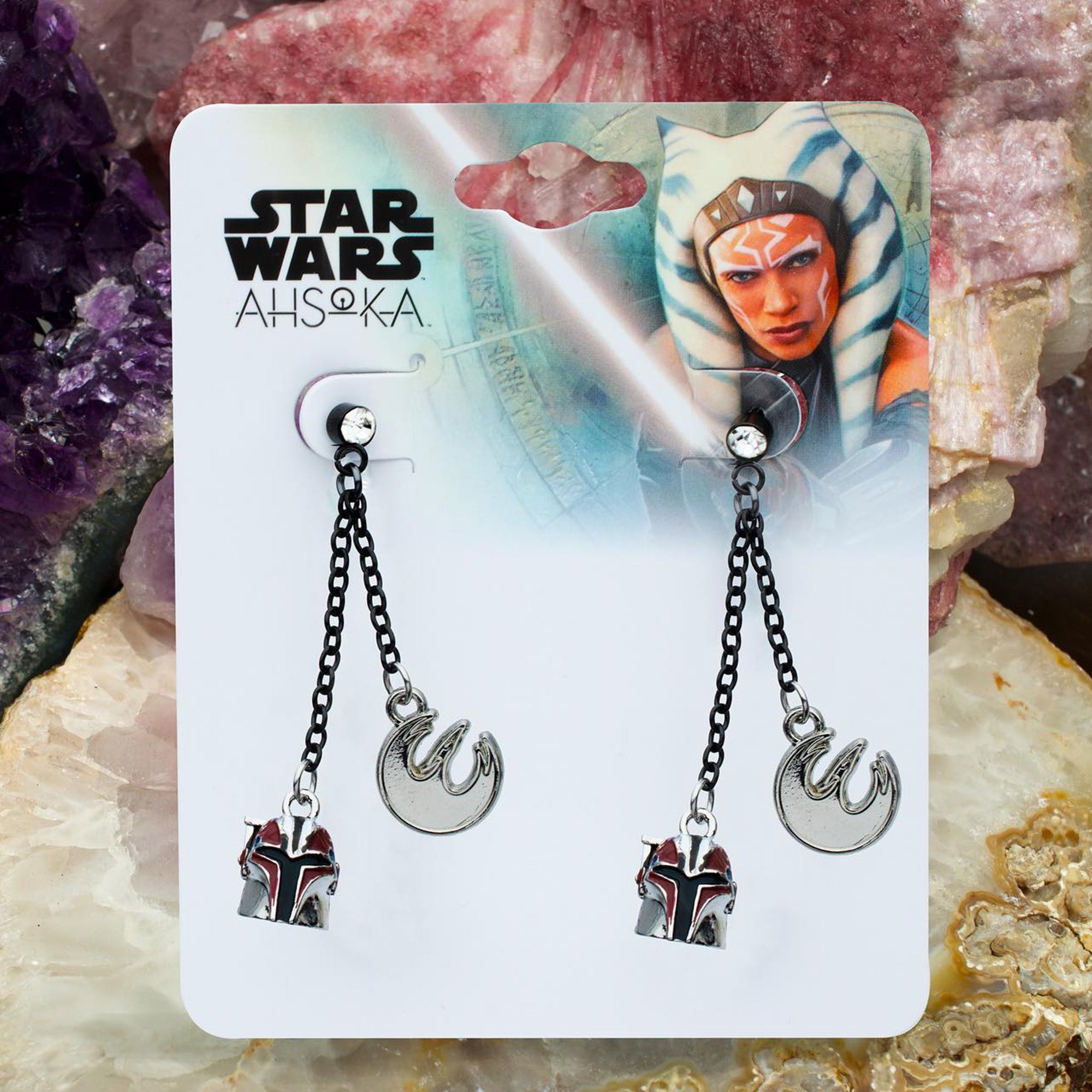 Star Wars Ahsoka Sabine Helmet Dangle Charm Earrings - Jewelry Brands Shop