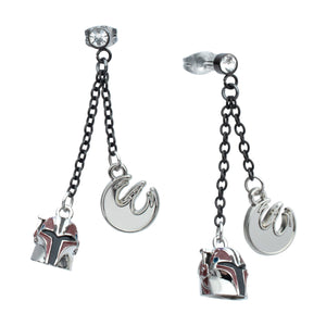 Star Wars Ahsoka Sabine Helmet Dangle Charm Earrings - Jewelry Brands Shop