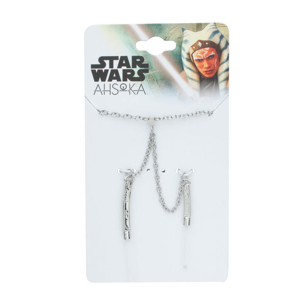 Star Wars Ahsoka Tano Double Drop Lights Necklace