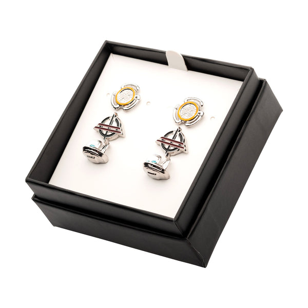 Star Wars Base Metal Obi-Wan 3 Pairs Stud Earrings with Stainless Steel Post Set