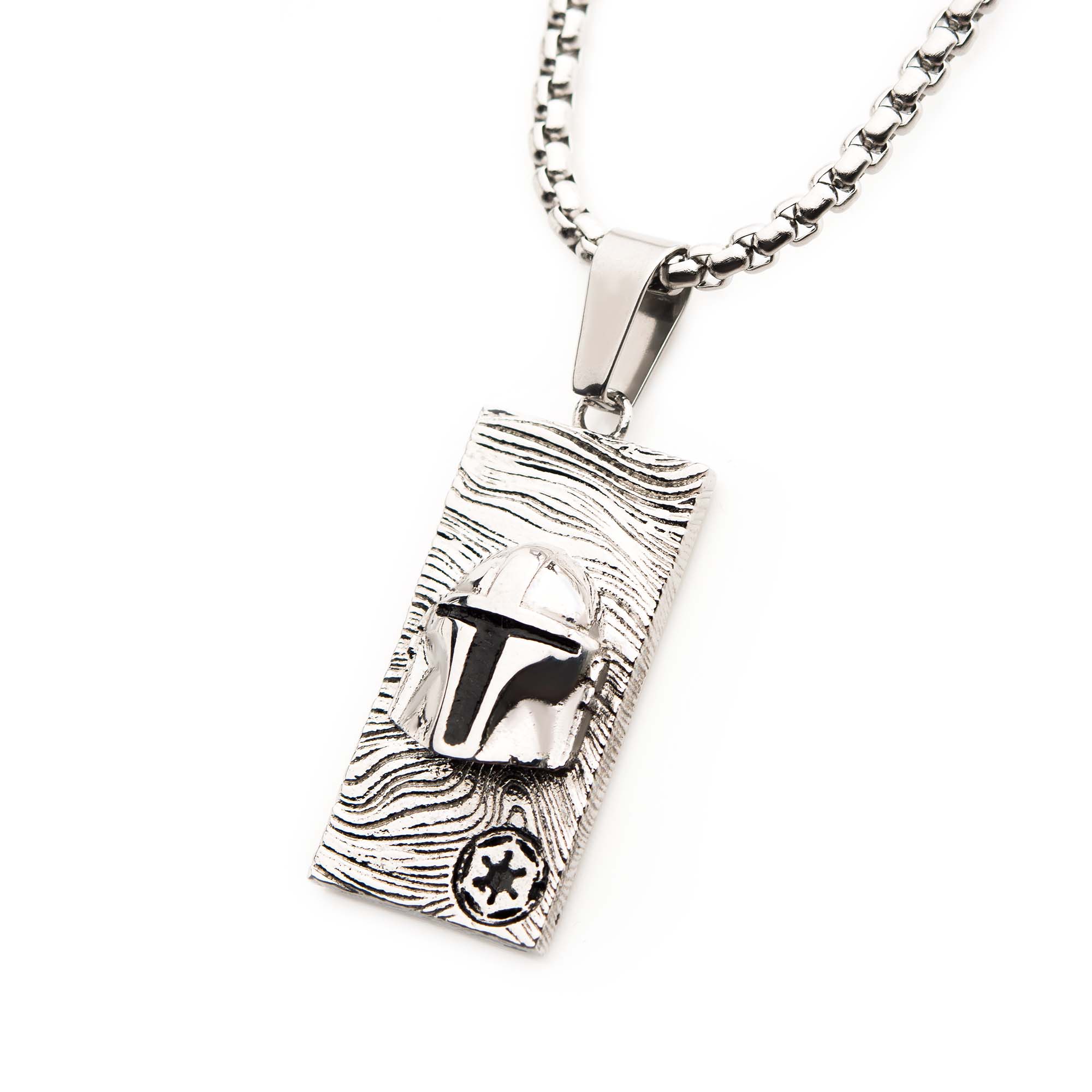 Star Wars Beskar Credit Pendant W/ 3D Raised Helmet - Jewelry Brands Shop