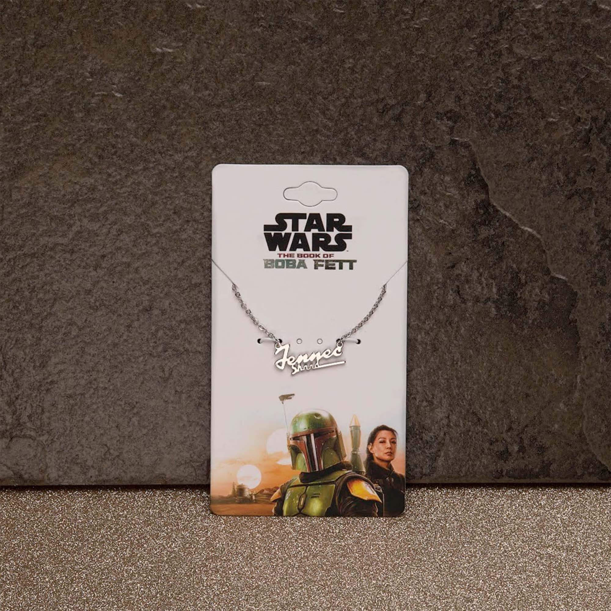 Star Wars Boba Fett Fennec Shand Name Necklace - Jewelry Brands Shop