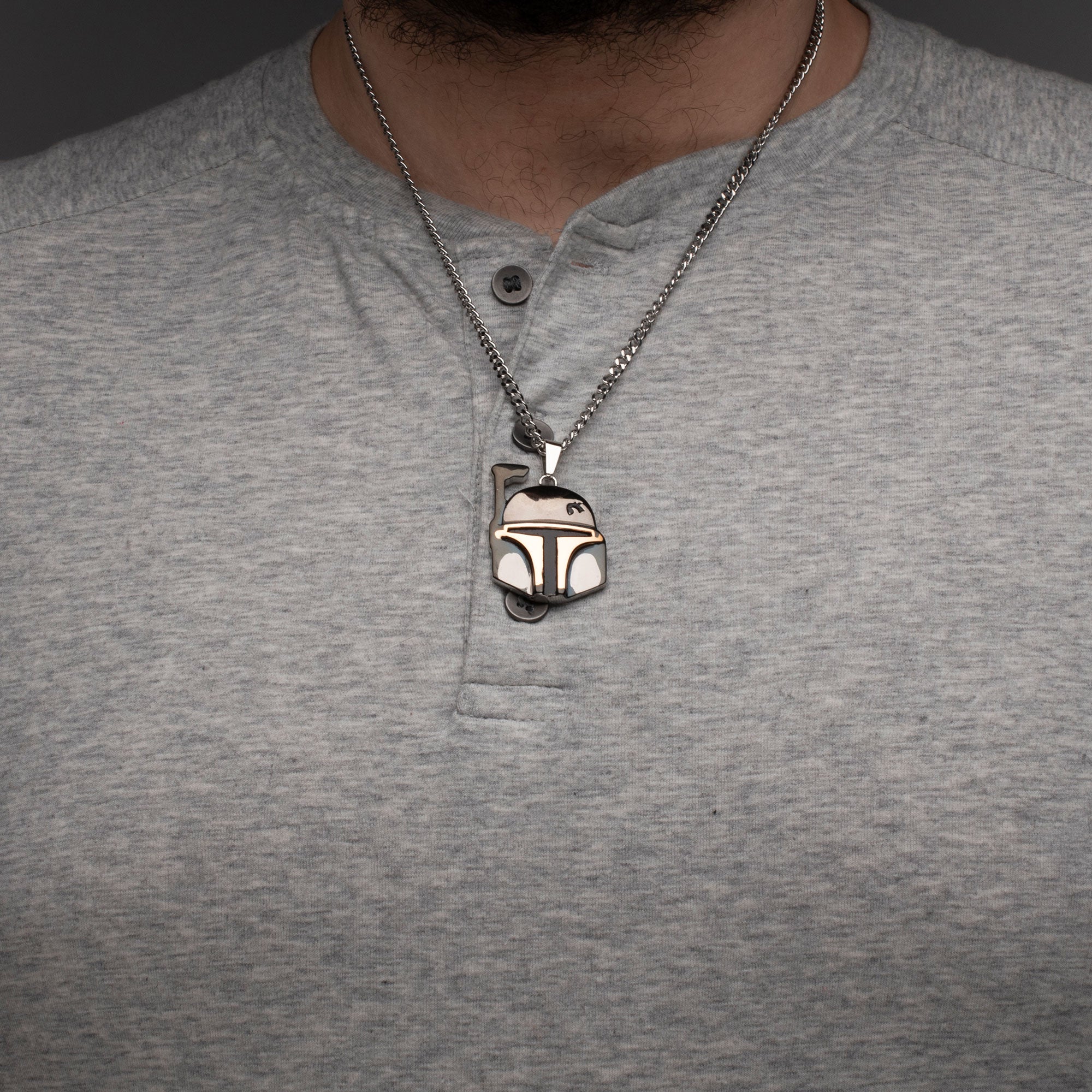 Star Wars Boba Fett Helmet Pendant Necklace - Jewelry Brands Shop