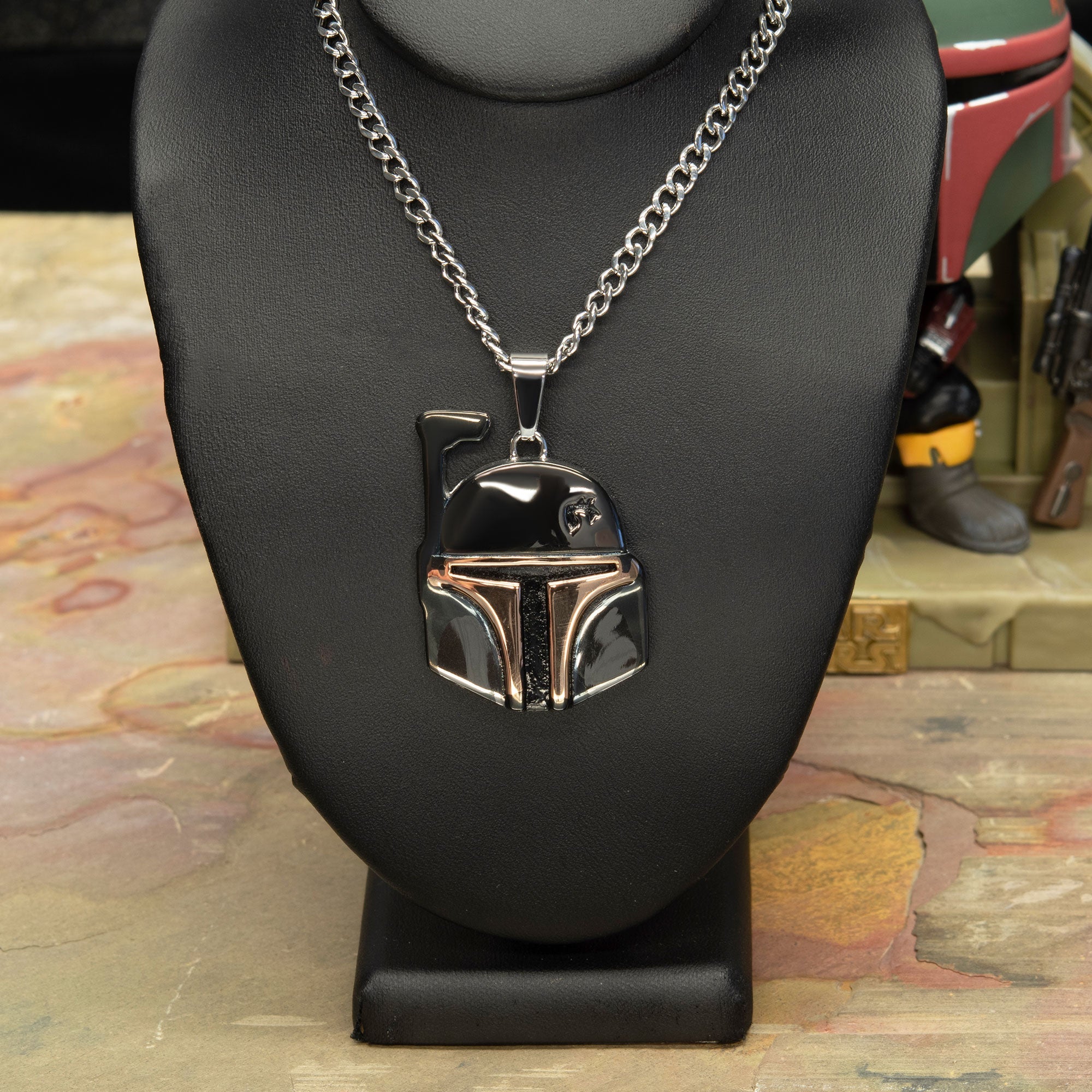 Star Wars Boba Fett Helmet Pendant Necklace - Jewelry Brands Shop