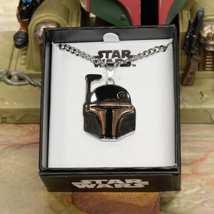 Star Wars Boba Fett Helmet Pendant Necklace - Jewelry Brands Shop