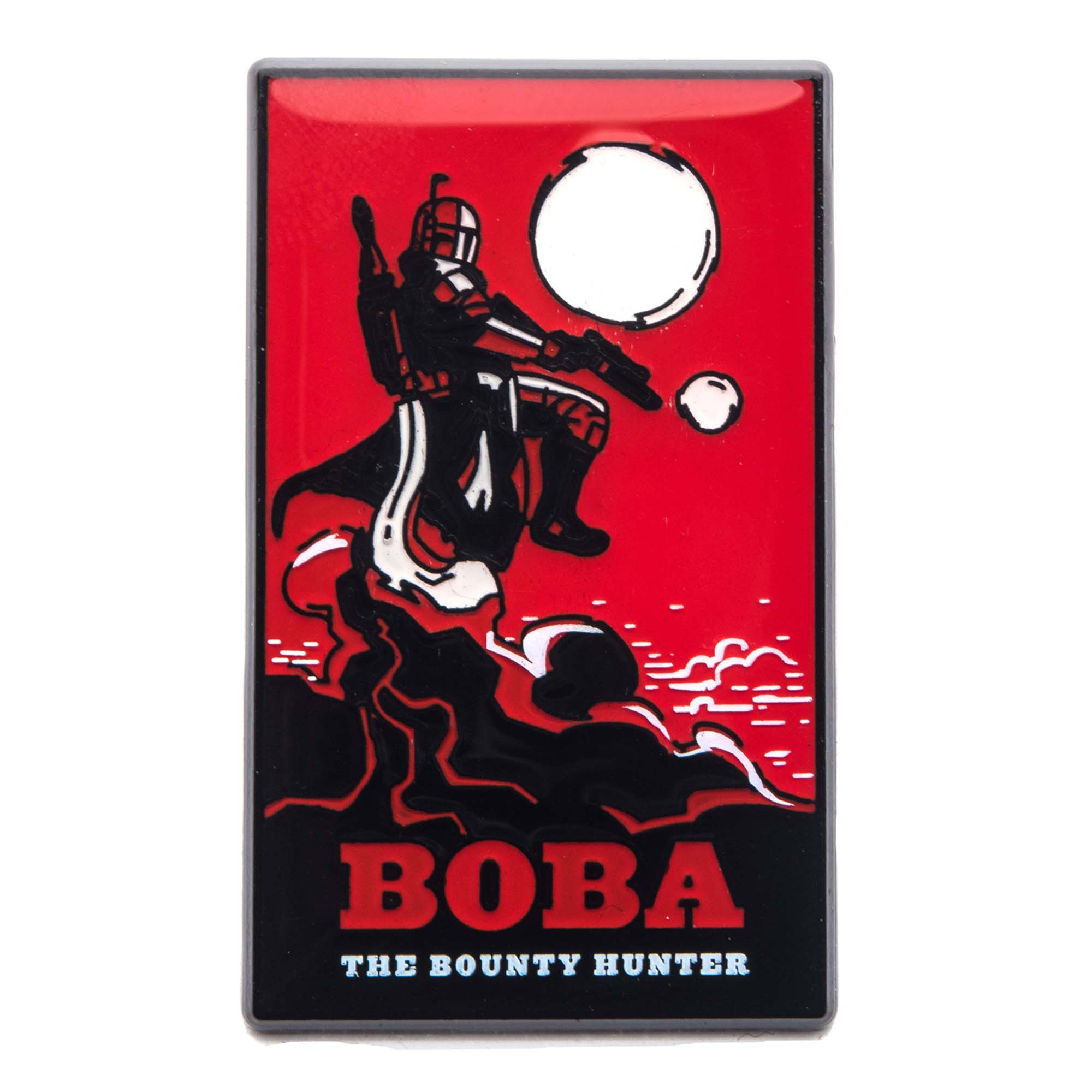 Star Wars Boba Fett Hunter Printed Pin - Jewelry Brands Shop