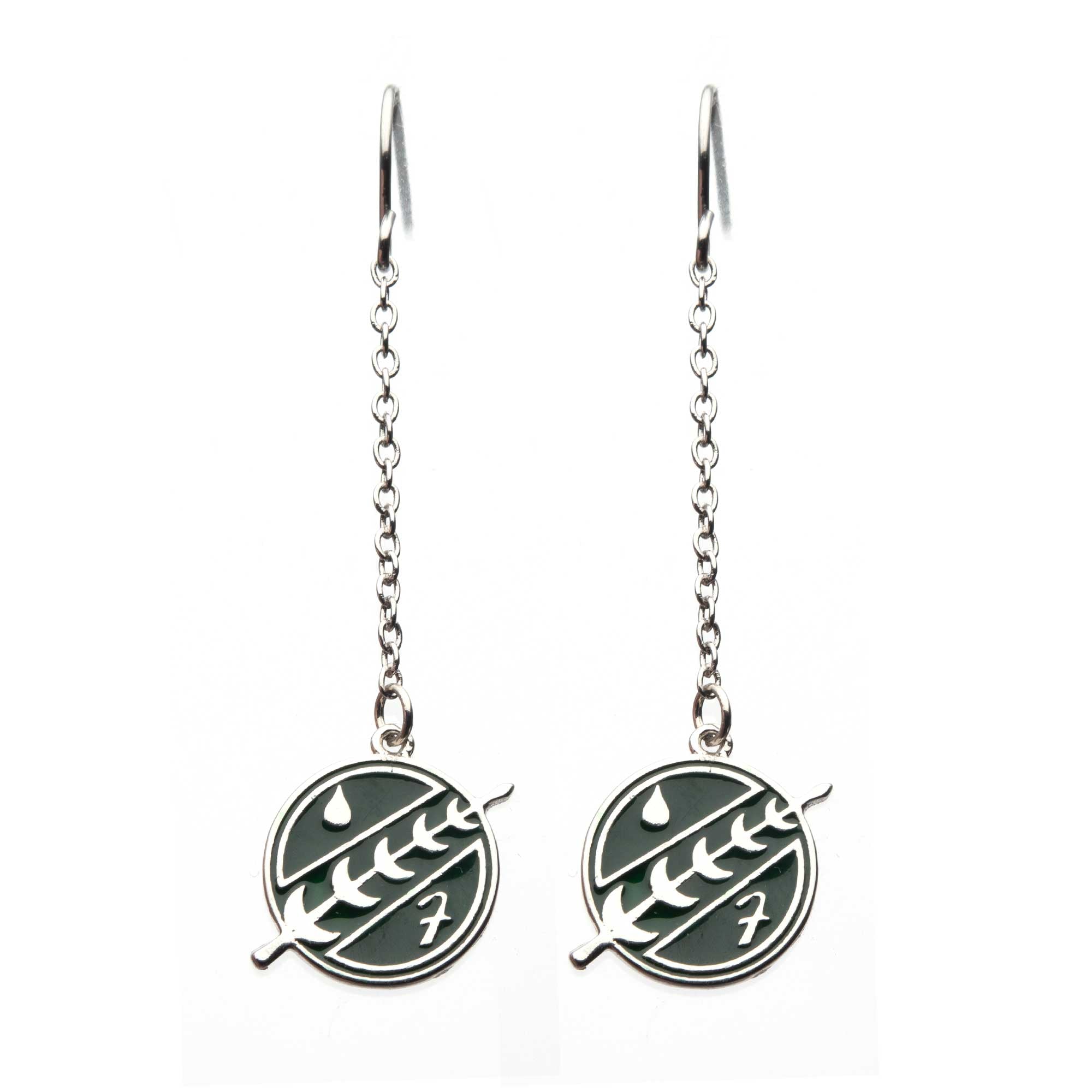 Star Wars Boba Fett Insignia Dangle Earring - Jewelry Brands Shop