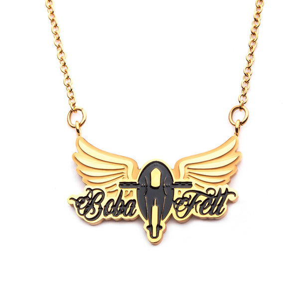Star Wars Boba Fett Rock Pendant Necklace