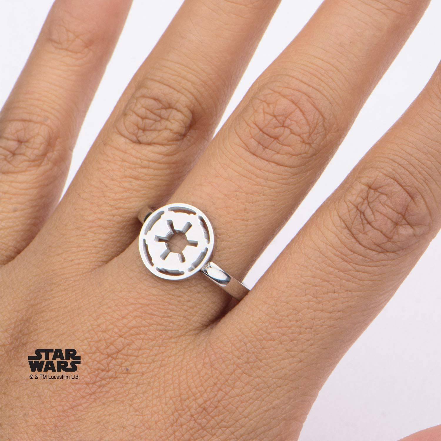 Star Wars Cut Out Galactic Empire Symbol Petite Ring - Jewelry Brands Shop