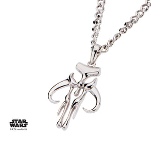 Star Wars Cut Out Mandalorian Mythosaur Skull Pendant Necklace - Jewelry Brands Shop